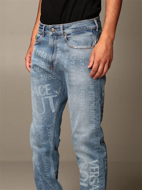 versace collection stretch denim jeans|Versace Jeans couture official site.